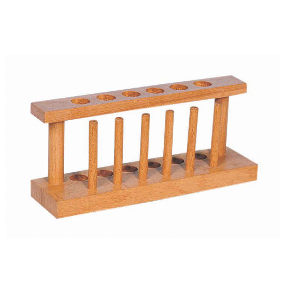 WOODEN TEST TUBE STAND
